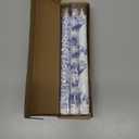 Baquler 6 Pcs Chinoiserie Bird Floral Flameless Candles 10.6 Inch Christmas Blue and White Battery Operated Led Candlesticks Chinoiserie Decor for Christmas Centerpiece Xmas Party Decor Holiday Gifts