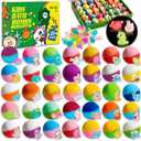 Bath Bombs with Surprise Inside, 35 Pcs Kids Bath Bombs Gift Set with Glow-in-The-Dark Animal Toys, Child-Safe Natural Bubble Fizzy, Perfect Easter Basket Stuffers & Birthday Gifts for Girls & Boys