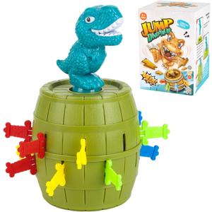 Pop-Up Dinosaur Pirate Bucket Game  Interactive Parent-Child Board Game for Kids,Toddlers & Children Ages 3 4 5 6 7 8, 2-4 Players, Cute Easter Gift for Boys & Girls