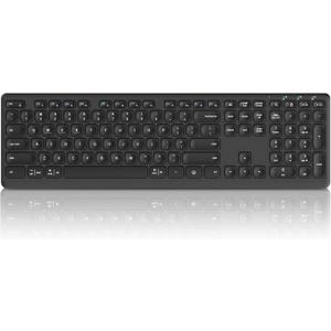 CITLLA Wireless Bluetooth Keyboard, Support Multi Device Switching, Full Size, Scissor-Switch Keys Silent Design for Computer, Laptop, MacBook and iPad