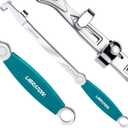 LIBRATON 15" Wrench Extender Tool Bar, Heavy Duty Universal Wrench Extender for Maximum Leverage, Extension Spanner Adapter for Automotive Repair & Mechanic, Extension Wrench with Non-Slip Grip