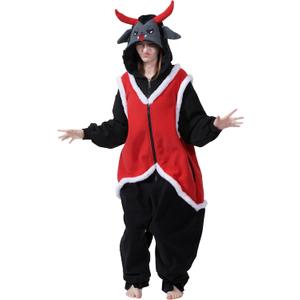 Adult Devil Krampus Onesie Krampus Costume Pajamas Horror Halloween Costumes Animal Cosplay pajamas for Women And Men