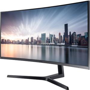 Samsung Business CH890 Series 34 inch WQHD 3440x1440 Ultrawide Curved Desktop Monitor for Business, 100 Hz, USB-C, HDMI, DP(LC34H890WGNXGO), Black/Titanium