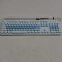 Large Print Wired USB Keyboard, 104 Keys Full Size Typewriter Keyboards, Plug and Play Office Computer Keyboard with Number Pad for Windows, PC, Laptop, Desktop (Blue Colorful)