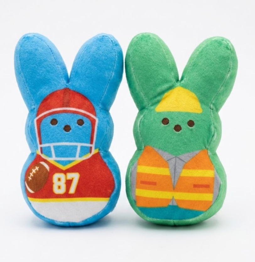 2x Peeps Plush 6" Bunny Rabbit Stuffed Animal Easter