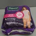 Depend Night Defense Adult Diapers, Incontinence & Postpartum Bladder Leak Underwear for Women, Disposable, Overnight, Medium, Blush, 15 Count