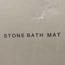 Home Bath Stone Mat 24"x16" (2-Pack) Quick-Dry, Non-Slip Diatomaceous Earth Mat, Stylish & Absorbent, White Straight