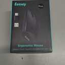 Lekvey Ergonomic Mouse, USB C Wireless Vertical Mouse, Dual Mode Rechargeable USB-A & Type-C Ergo Mouse, 1600 DPI, Relieves Wrist Pain and Carpal Tunnel, for Laptop Computer Mac MacBook PC, Black