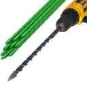 Keyfit Tools G.S.I. Contractor Grade Garden Stake Installation Tool Drill Bit Fast & Easily Install Garden Stakes Even in Frozen Soil Fiberglass Plant Support Stakes Tomato Cage Rebar Steel J Hook