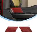 2x Front Door Panel Handles Cover Trim Decor, red