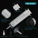 4Pack 150ml Large Syringe for Liquid - Big Plastic Syringes for Thick Liquids , Giant without Needle Syringe for Paint Fluid , Irrigation Water , Feeding Food Equine ( 4Pcs 150 ml )