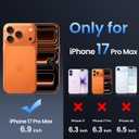 Official Cosmic Orange for iPhone 17 Pro Max Case, Heavy Duty Protection, Compatible with MagSafe, Tough Non-Slip, Matte Surface Phone case for iPhone 17 Pro Max 6.9", Orange
