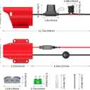 2-Pack Power Wheel Battery Adapter Compatible with Milwaukee 12V Battery Adapter with Switch 30Amp Fuse 12AWG Wire & Wire Terminals for DIY RC Cars Ride On Vehicles Robot