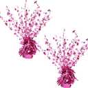 ALISSAR 2-Pack Glitter Pink Star Centerpieces-Table Decorations for Home Decor Birthday Wedding Anniversary Decor (Pink)