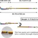 63.8 Inch Anime Gradient Cosplay Prop for Collection, Display-Detachable