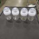 Philips Avent Natural Glass Baby Bottles with Natural Response Nipples (Slow Flow, Flow 2), 4oz, 4-Pack, SCY910/04