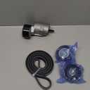 Belt Tensioner & Idler Pulley V-Ribbed Belt Kit Compatible with Hyundai Santa Fe Sonata Kia Forte Magentis Optima Sorento Replaces Part Numbers 6PK2125 2528125000 2528825001 2528725110