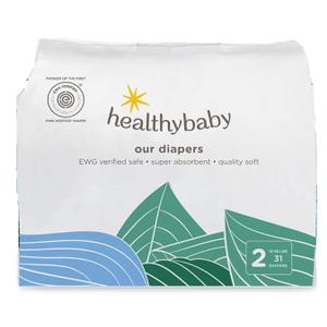Our Diapers | The First EWG Verified & Microbiome-Friendly Diaper | Size 2 (12-18 lbs) 31 Count | 12-Hour Leak Protection | Made with Organic Cotton & Plant-Derived Materials | Totally Chlorine Free