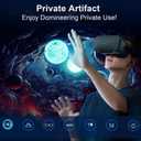3D VR Headset, Virtual Reality 3D VR Glasses, Anti-Blue Light Adjustable 3D Headset Helmets for iPhone or Android Compatible with 4.5 to 6.7 inch