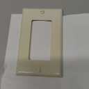 Leviton 1-Gang, Decora/GFCI Device Wallplate, Standard Size, Thermoset, Device Mount, 1 Pack, 80401-T, Light Almond