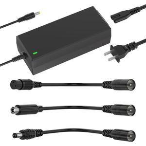 42V 2A Scooter Charger 4 in 1 Removable Connector for 36V Pocket Mod, Sports Mod Lithium Battery Compatible with GOTRAX,Ninebot,Hiboy Electric Scooter Charger