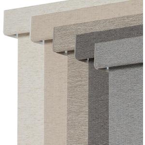 Persilux Blackout Roller Shades for Window Blinds,Cordless,Linen Fabric,Thermal Insulated Fabric UV Protection Shades for Home,Office,Bedroom,Door,Blackout-Grey,34" W X 64" H