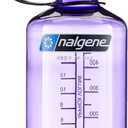 Nalgene Tritan Narrow Mouth BPA-Free Water Bottle (16oz) (Purple w/ Black Cap)
