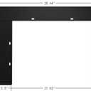 Trim Kit Designed for 30.5" W24.9“H Electric Fireplace Insert, Black