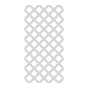 2' H x 4' W Classic White Lattice