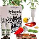 Gardeners Basics Hot Pepper Hydroponic Growing Kit Compatible with Aerogarden and Lettuce Grow 5 Super Spicy Peppers Indoors in Seed Pods Heirloom Seeds Aquaponics & Hydroponic Grow Kit