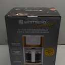 West Bend Timeless 12-Cup Programmable Coffee Maker with Brew Strength Selector for Hot and Iced Coffee, Includes 1-4 Cup Brew Option and Permanent Filter (White/Gold)