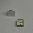 Small Analog Alarm Clock Silent Non Ticking, Ascending Beep Sounds, Snooze,Glow in Dark dial, Manual Light, Battery Operated (Green)