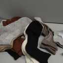 Merino Wool Ankle Hiking Socks For Men & Women No Show Running Athletic Support Thick Cushioned Breathable Socks 6 Pairs (Large, Black & Grey)