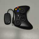 W&O Wireless Controller Compatible with Xbox 360 2.4GHZ Gamepad Joystick Wireless Controller Compatible with Xbox 360 and PC Windows 7,8,10,11 with Receiver (Black)