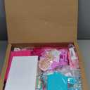 Pink Villa Playset for Girls Ages 3-7, 4-Story 10-Room House with 2 Dolls, Furniture & Accessories, Pretend Play Toddler Toy, Birthday Gifts for Kids 3-8