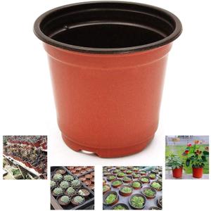 Oubest Plastic Plant Nursery Pots 6" 100 pcs Reusable for Seed Starting Seedlings Cuttings Transplanting Flower Plant Pots