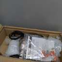 2 Pack Amber Cylinder Pendant Lights Kitchen Island with Ribbed Lampshade, Brushed Gold Hanging Light Fixture, Adjustable Pendant Lighting for Kitchen Island Sink Dining Room (Bulbs Not Included)