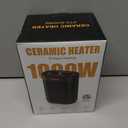 1000W Space Heater, Small Ceramic Space Heater with Thermostat, Mini Portable Electric Heater with Fast Safety Heat, Multiple Protection for Home Office Desk