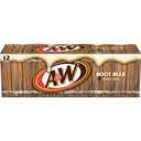A&W Root Beer Soda, 12 fl oz cans, 12 pack