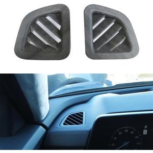 Matte Wood Grain Style ABS Car Front Side AC Air Vent Frame Cover Front Central Dash Side Air Outlet Cover Trim Compatible with Kia Telluride 2020-2022 Accessories