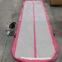 AKSPORT Gymnastics Air Mat Tumble Track Tumbling Mat Inflatable Floor Mats with Air Pump for Home Use/Tumble/Gym/Training/Cheerleading/Parkour/Beach/Park/Water (13ftx3.3ftx8inch, Pink)