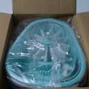 JOYMOOP Fruit Cleaner Spinner JOYLOOP, Large Fruit Washer Spinner, Fruit Cleaner Spinner with Fruit Washer Bowl, Vegetable Fruit Spinner Washer,Fruit and Vegetable Scrubber (Light Blue)