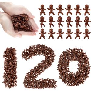 120 PCS Plastic Babies for Games, 1 Inch Mini Babies Bulk for Baby Shower Game, Tiny Baby Figurines for My Water Broke Ice Cube Game, King Cake Babies for Party Decorations (Black)