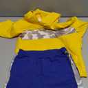 Boys Clothes 2Pcs Long Sleeve Hoodie Sweatshirt Camouflage Sweatpants Boy Sweatsuit Fall Outfits Set 6-12 Years (7-8 Years, Yellow)