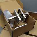 Asidrama 6 Pack Privacy Brushed Satin Nickel Door Handles, Door Lever with Door Knobs Indoor for Bedroom or Bathroom, Heavy Duty Door Handles Interior with Locks for Left Right Sided Doors