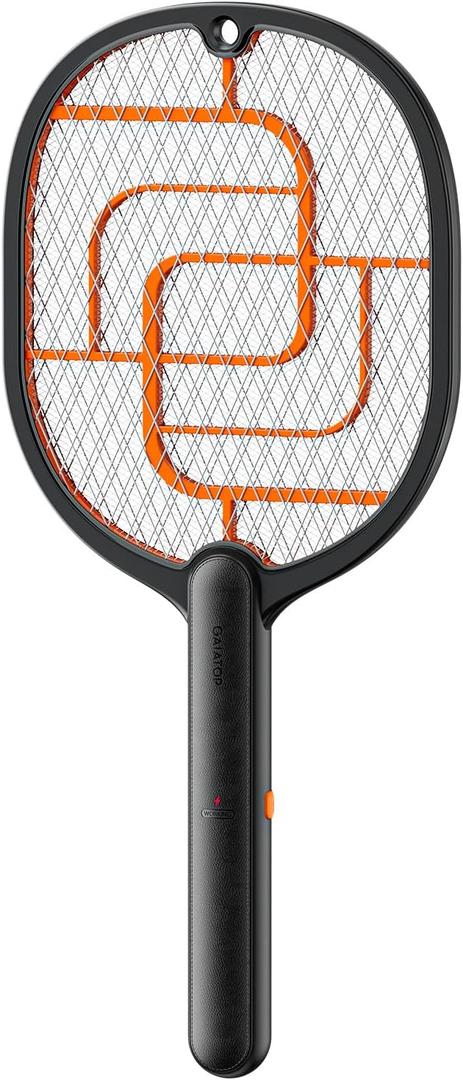 GAIATOP Electric Fly Swatter, 3800V Battery Powered Handheld Fly Zapper, 3-Layer Protection Grid Bug Zapper Racket for Home Bedroom Kitchen Office Backyard Patio Indoor Outdoor (1Pack)
