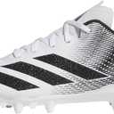 Adidas Unisex-Adult Adizero Electric.2 Ii American Football, White/Black, 10.5