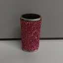 Bling Rhinestone Crystal Lighter Case Cover Sleeve Metal Lighters Holder for Bic Standard Size Lighter J6 (Pink)