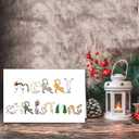 2 x Merry Christmas Card from Cat, Funny Christmas Card&Gift for Cat Dad Mom Parent, Unique Xmas Gift for Cats Lover and Cats Owner (#3)