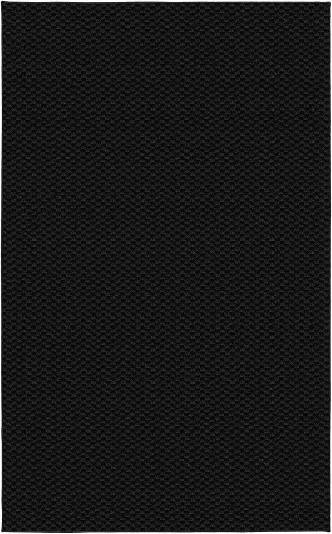 Garland Rug Medallion Area Rug, 9' x 12', Black